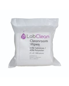 CPWIPE4X4, Cleanroom Wipes, 55% Cellulose / 45% Polyester, 4” x 4”