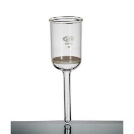 & Medium Fritted Disc Chemistry Filtration Apparatus Lab Glassware Laboy Glass Buchner Funnel Filter 600mL with 90mm Disc O.D