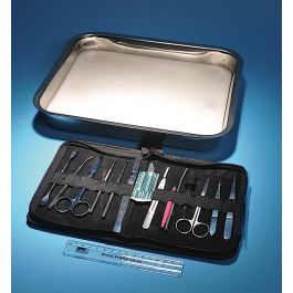Dissecting Instruments, Deluxe Set of 14 with Dissecting Tray